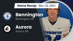 Recap: Bennington  vs. Aurora  2021
