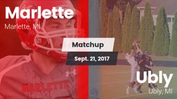 Matchup: Marlette  vs. Ubly  2017