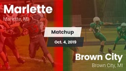 Matchup: Marlette  vs. Brown City  2019