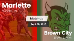 Matchup: Marlette  vs. Brown City  2020