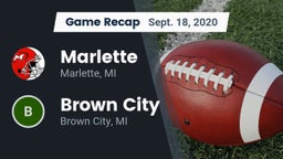 Recap: Marlette  vs. Brown City  2020