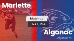 Matchup: Marlette  vs. Algonac  2020