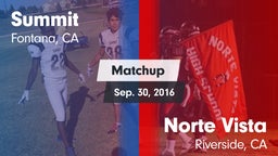 Matchup: Summit  vs. Norte Vista  2016