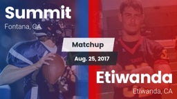 Matchup: Summit  vs. Etiwanda  2017