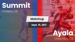 Matchup: Summit  vs. Ayala  2017