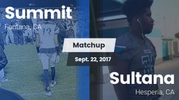 Matchup: Summit  vs. Sultana  2017