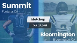 Matchup: Summit  vs. Bloomington  2017