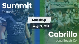 Matchup: Summit  vs. Cabrillo  2018