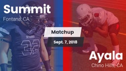 Matchup: Summit  vs. Ayala  2018