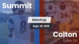 Matchup: Summit  vs. Colton  2018