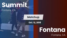 Matchup: Summit  vs. Fontana  2018