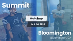 Matchup: Summit  vs. Bloomington  2018