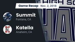 Recap: Summit  vs. Katella  2018