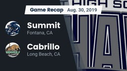 Recap: Summit  vs. Cabrillo  2019