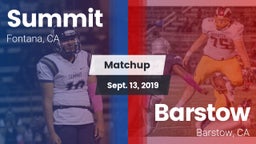 Matchup: Summit  vs. Barstow  2019