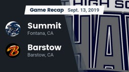 Recap: Summit  vs. Barstow  2019