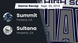 Recap: Summit  vs. Sultana  2019