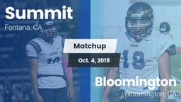 Matchup: Summit  vs. Bloomington  2019