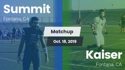 Matchup: Summit  vs. Kaiser  2019