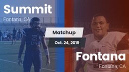 Matchup: Summit  vs. Fontana  2019