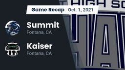 Recap: Summit  vs. Kaiser  2021