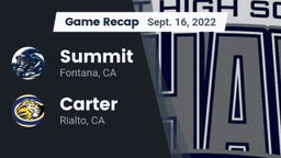 Recap: Summit  vs. Carter  2022