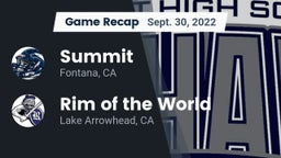 Recap: Summit  vs. Rim of the World  2022
