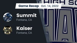 Recap: Summit  vs. Kaiser  2022