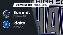 Recap: Summit  vs. Rialto  2023
