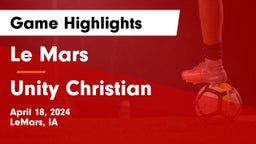 Le Mars  vs Unity Christian  Game Highlights - April 18, 2024