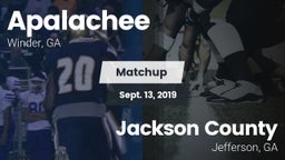 Matchup: Apalachee High vs. Jackson County  2019