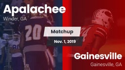Matchup: Apalachee High vs. Gainesville  2019