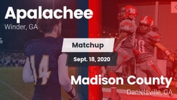 Matchup: Apalachee High vs. Madison County  2020