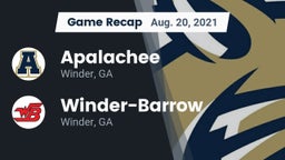 Recap: Apalachee  vs. Winder-Barrow  2021