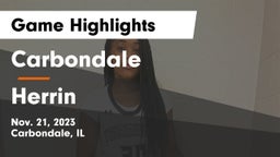 Carbondale  vs Herrin  Game Highlights - Nov. 21, 2023