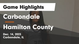Carbondale  vs Hamilton County Game Highlights - Dec. 14, 2023