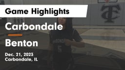 Carbondale  vs Benton  Game Highlights - Dec. 21, 2023