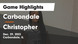 Carbondale  vs Christopher Game Highlights - Dec. 29, 2023