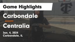 Carbondale  vs Centralia  Game Highlights - Jan. 4, 2024