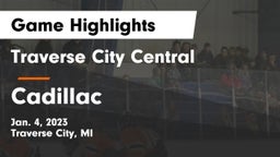 Traverse City Central  vs Cadillac  Game Highlights - Jan. 4, 2023