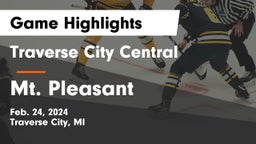 Traverse City Central  vs Mt. Pleasant  Game Highlights - Feb. 24, 2024