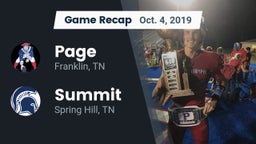Recap: Page  vs. Summit  2019