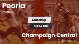 Matchup: Peoria vs. Champaign Central  2016