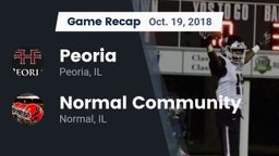 Recap: Peoria  vs. Normal Community  2018