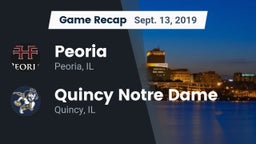 Recap: Peoria  vs. Quincy Notre Dame 2019