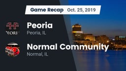 Recap: Peoria  vs. Normal Community  2019