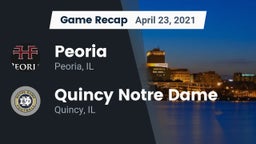 Recap: Peoria  vs. Quincy Notre Dame 2021