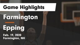 Farmington  vs Epping  Game Highlights - Feb. 19, 2020