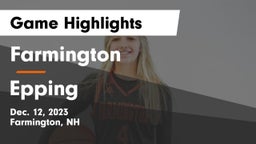 Farmington  vs Epping  Game Highlights - Dec. 12, 2023