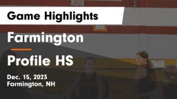 Farmington  vs Profile HS Game Highlights - Dec. 15, 2023